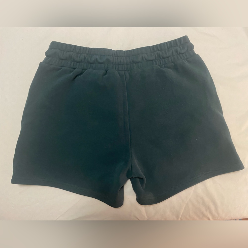 Zyia Pine Green Relaxation Sweat Shorts Sz M - Picture 7 of 8